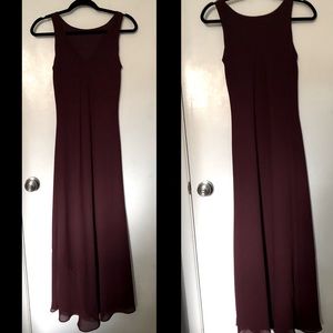 Maroon Midi Dress